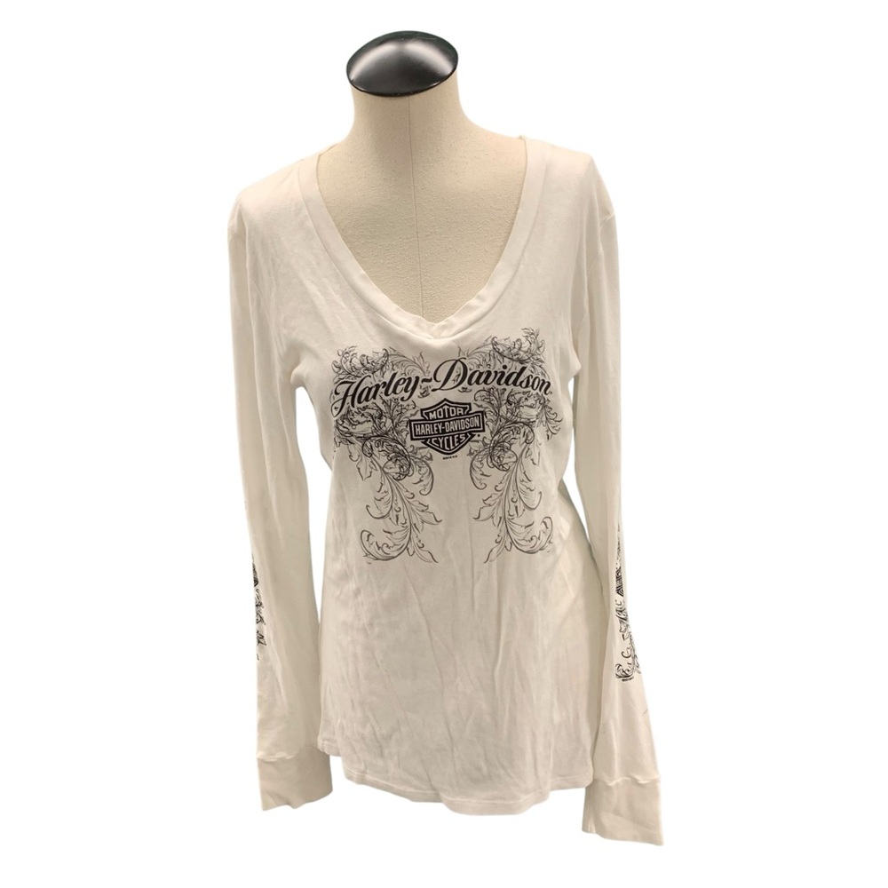 HARLEY-DAVIDSON Biketown Long Sleeve Graphic Tee – Size L‎